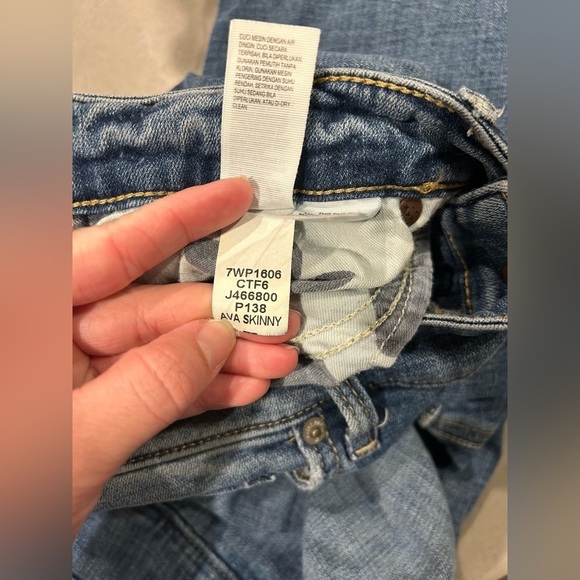 Lucky Brand Ava Skinny Jeans Women’s 6/28 Medium Wash Distressed - Picture 5 of 12